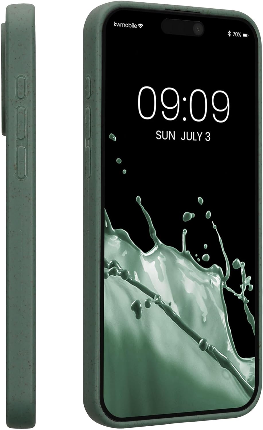 Kalibri iPhone 15 Pro Max Θήκη Σιλικόνης TPU με Ανακυκλώσιμο και Βιοδιασπώμενο Υλικό - Forest Green