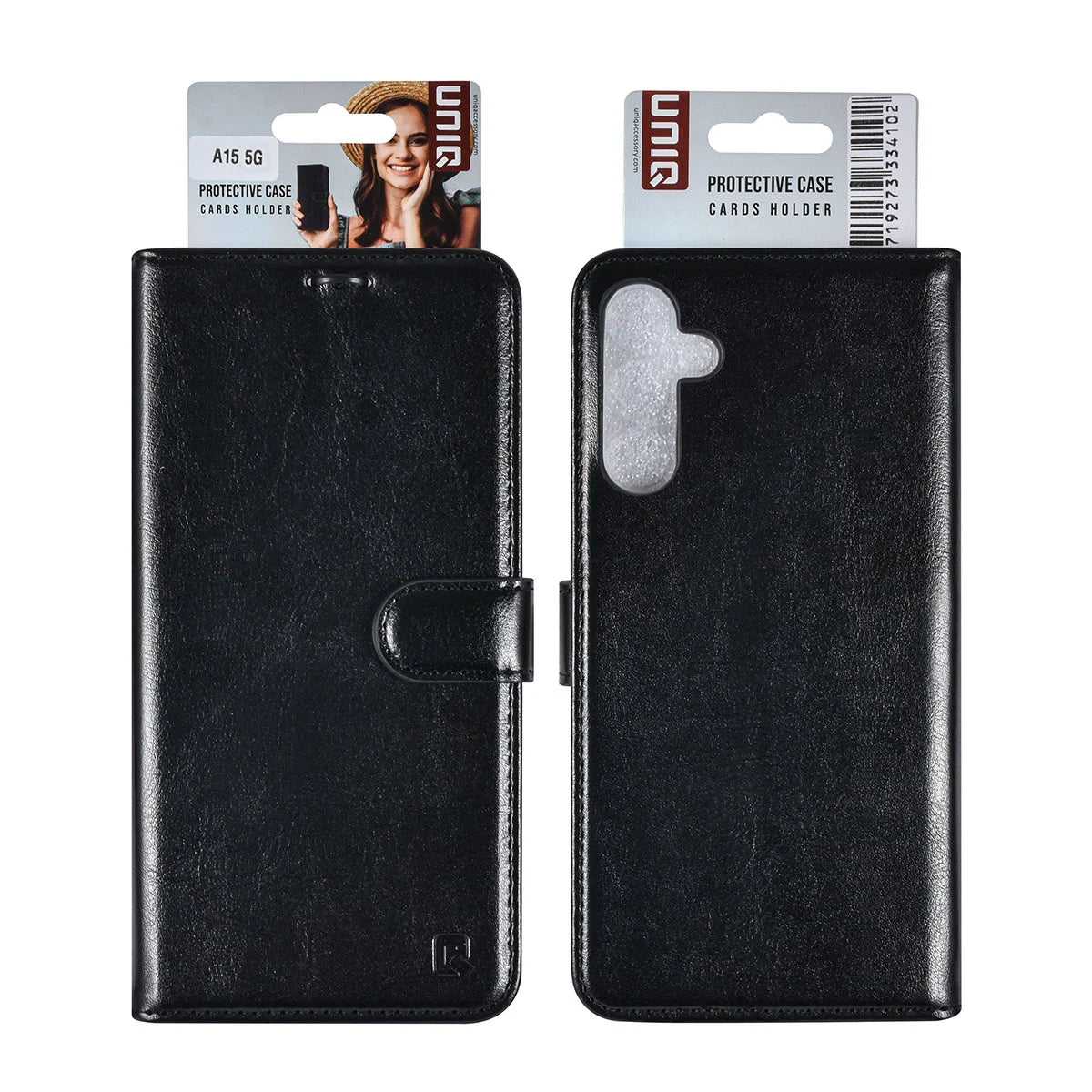 Tuniq Samsung Galaxy A15 4G / A15 5G - Θήκη Πορτοφόλι Stand από Δερματίνη - Μαύρη