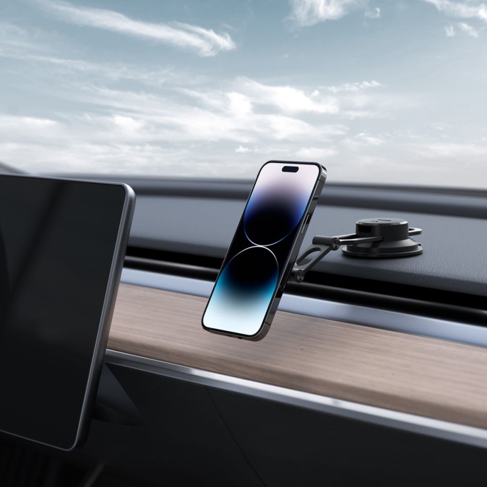 Spigen ITS35 - 3 OneTap MagSafe Μαγνητική Βάση Αυτοκινήτου για το Ταμπλό - Black