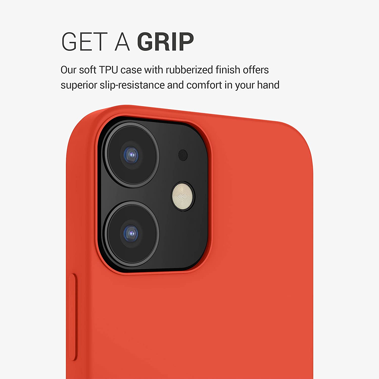 KW iPhone 12 / iPhone 12 Pro Θήκη Σιλικόνης Rubber TPU - Tangerine Tango - 52641.218