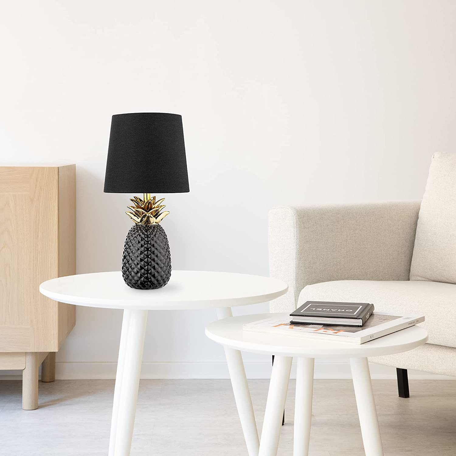 Navaris Desk Lamp Επιτραπέζιο Φωτιστικό - Ανανάς - 35cm - Black - 49150.01.01