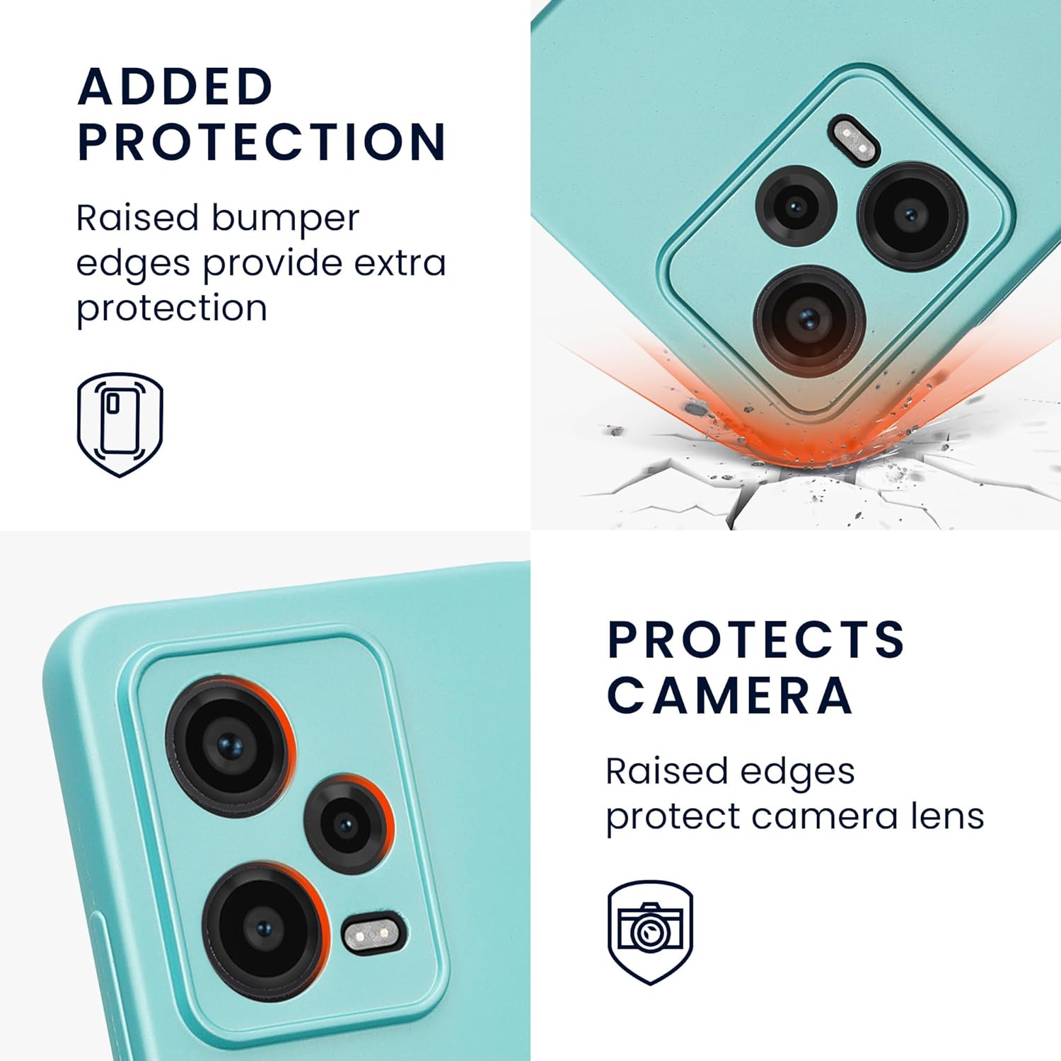 KW Xiaomi Redmi Note 12 Pro 5G Θήκη Σιλικόνης TPU - Metallic Mint Green