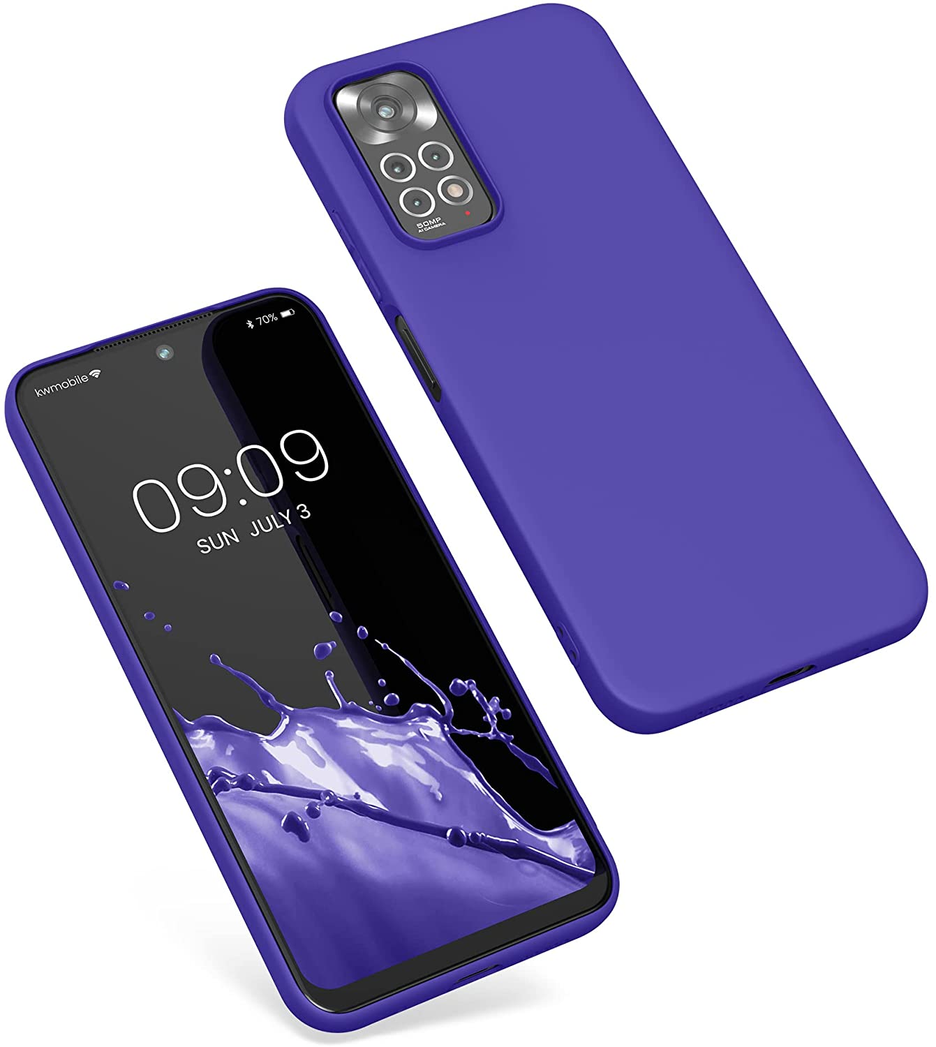 KW Xiaomi Redmi Note 11 / Redmi Note 11S Θήκη Σιλικόνης TPU - Blue Violet - 57368.234
