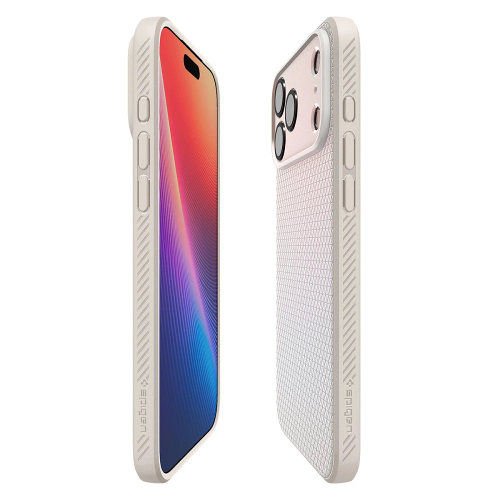 Spigen iPhone 17 Pro Max - Liquid Air - Θήκη Σιλικόνης - Natural Titanium
