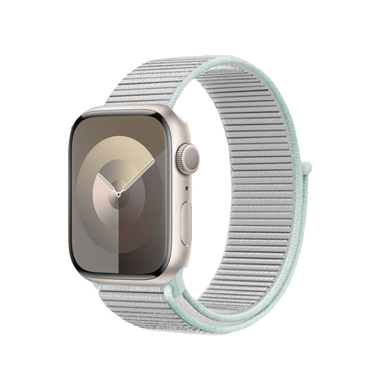 Crong Λουράκι Apple Watch 2/3/4/5/6/7/8/9/10/11 - SE (1/2/3) - 38/40/41/42mm από Νάιλον - Nylon - Pastel Grey