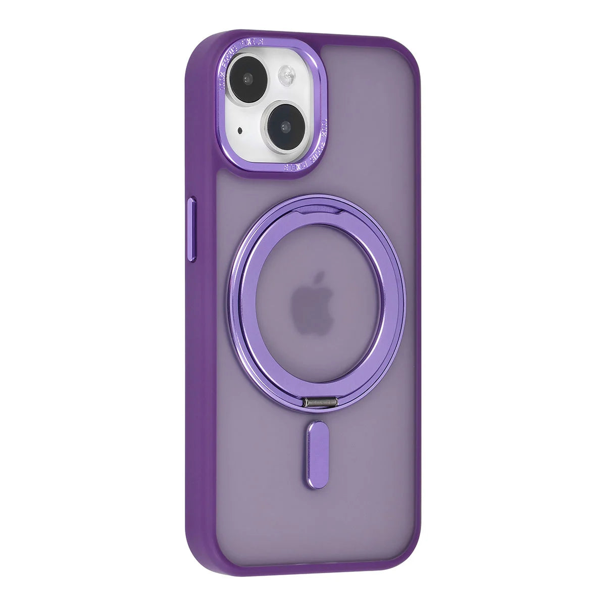 Tuniq iPhone 15 - Σκληρή MagSafe Θήκη με Περιστρεφόμενο Δαχτυλίδι Συγκράτησης - Μοβ