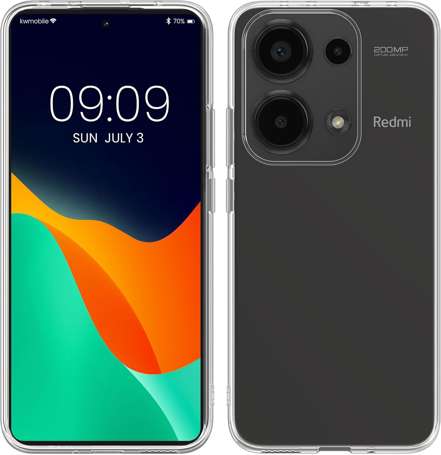 KW Xiaomi Redmi Note 13 4G Θήκη Σιλικόνης Crystal TPU - Διάφανη