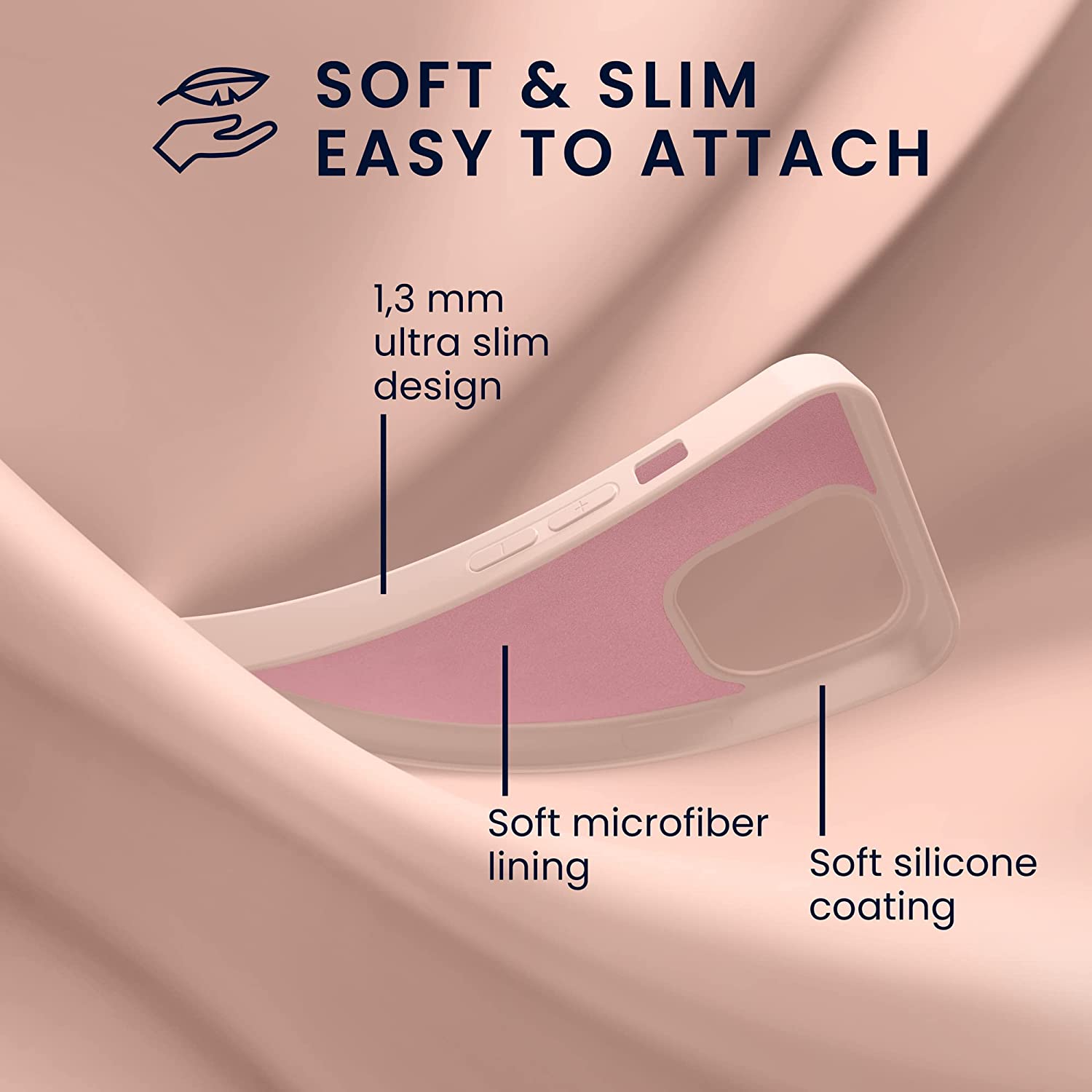 KW iPhone 14 Plus Θήκη Σιλικόνης Rubberized TPU - Coconut Swirl - 59080.225