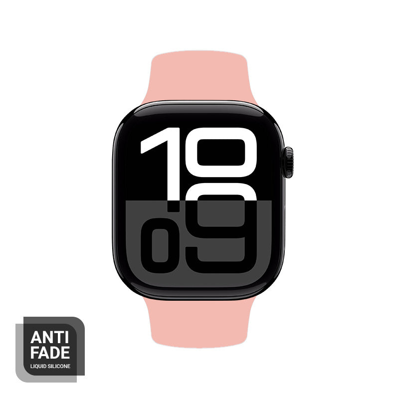 Crong Λουράκι Apple Watch 2/3/4/5/6/7/8/9/10/11 - SE (1/2/3) - 38/40/41/42mm Σιλικόνης - Liquid Strap - Salmon