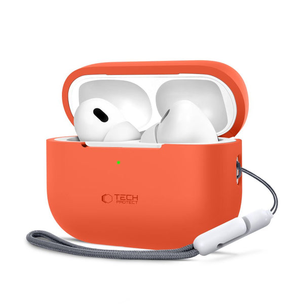 Tech-Protect AirPods Pro 1 / 2 Θήκη Σιλικόνης - Silicone - Neon Orange