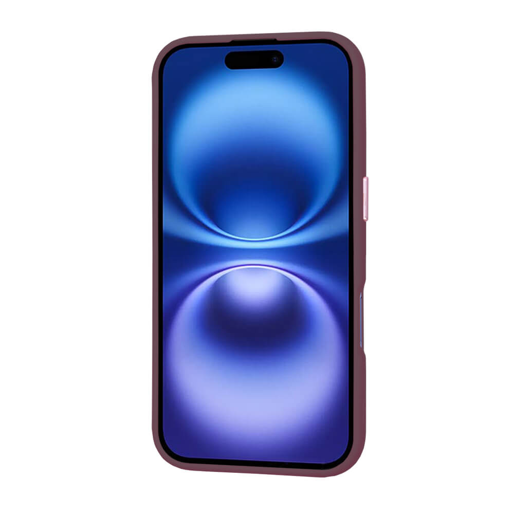 Techsuit iPhone 16 - HaloFrost Series MagSafe - Σκληρή Θήκη με Πλαίσιο Σιλικόνης - Bordeaux
