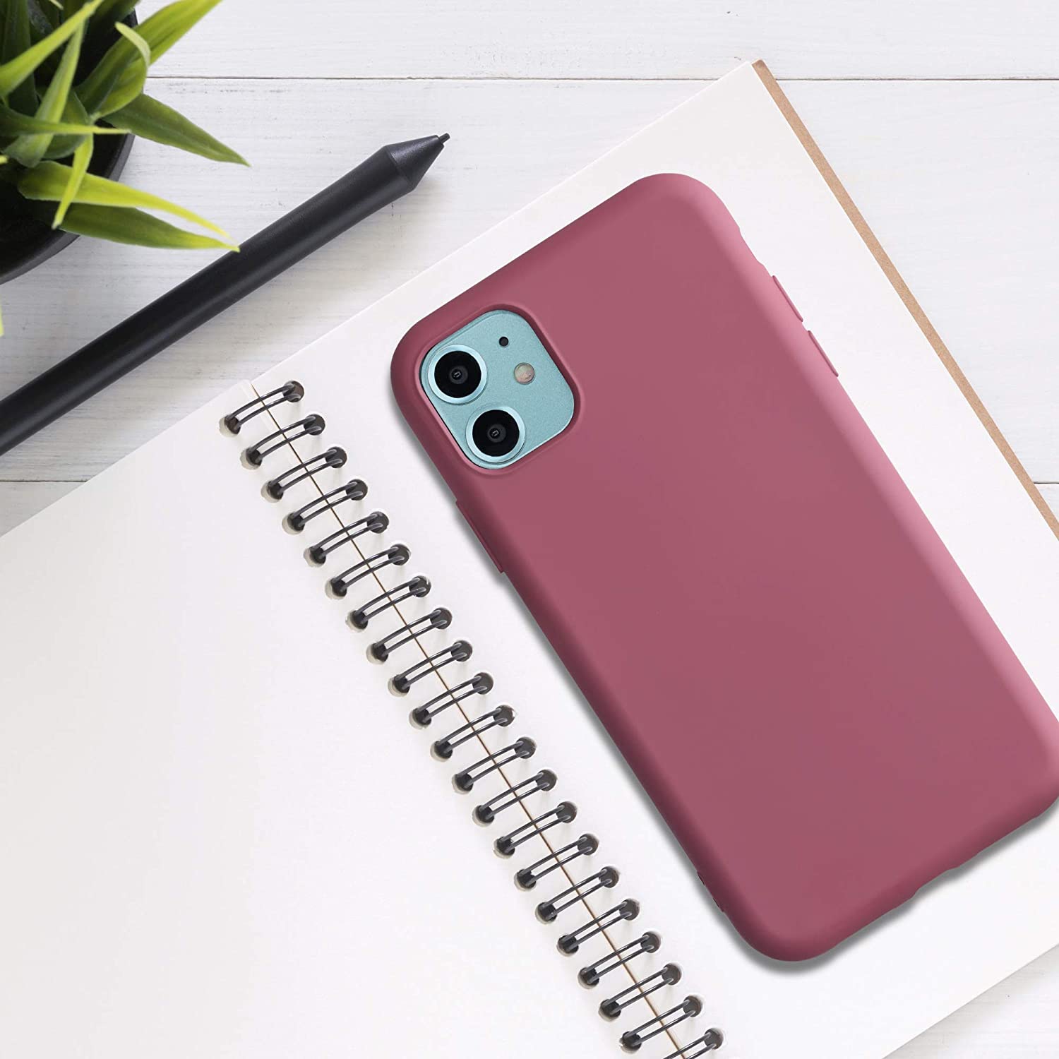 KW iPhone 11 Θήκη Σιλικόνης Rubberized TPU - Deep Rusty Rose - 50791.167