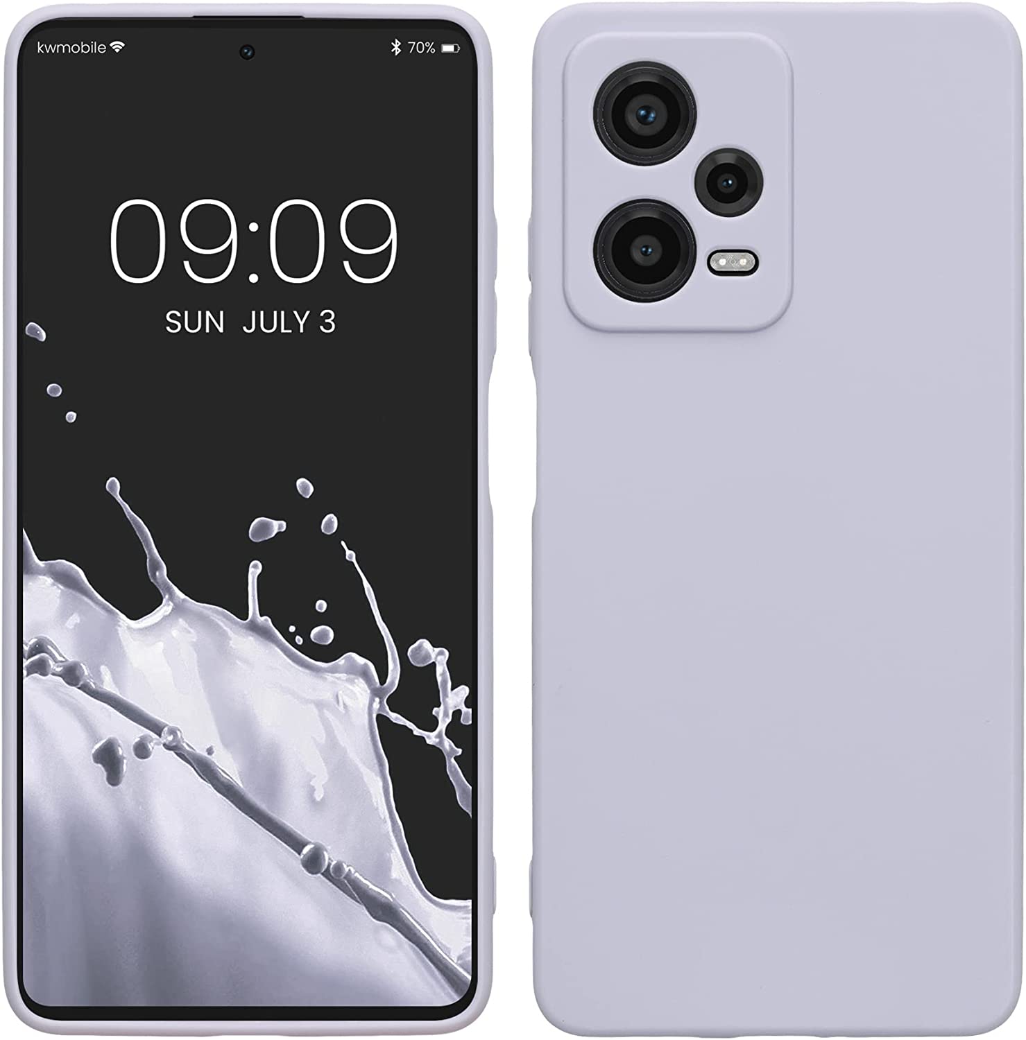KW Xiaomi Redmi Note 12 Pro Θήκη Σιλικόνης TPU - Pastel Lavender - 60685.139