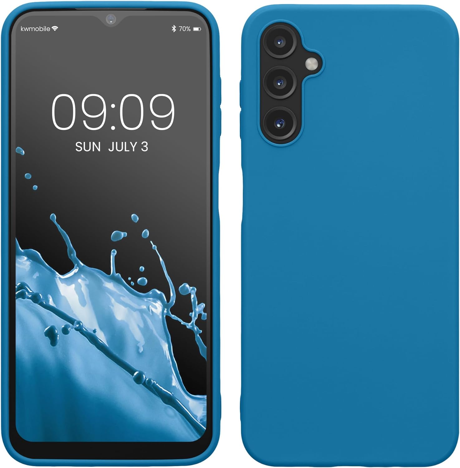 KW Samsung Galaxy A14 5G Θήκη Σιλικόνης TPU - Blue Reef