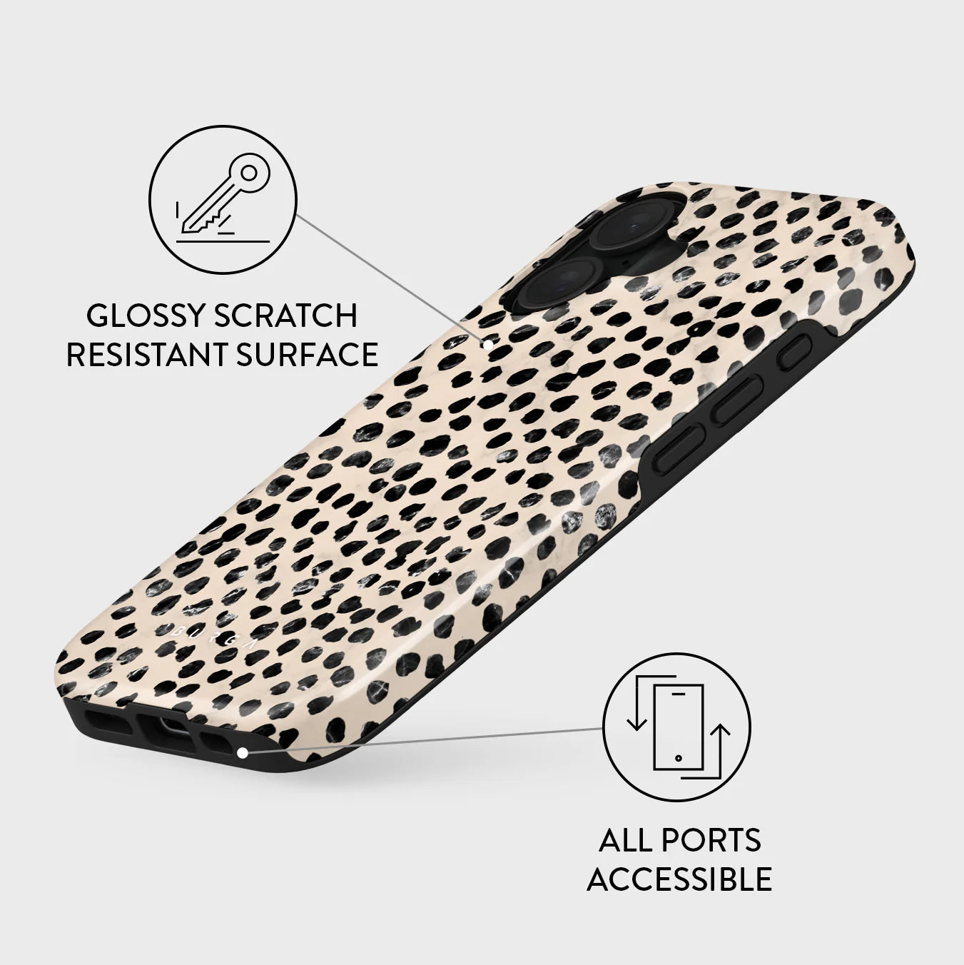 Burga iPhone 16 Fashion Tough MagSafe Σκληρή Θήκη με MagSafe - Almond Latte