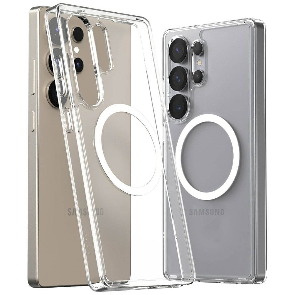 Araree Samsung Galaxy S25 Ultra Duple M Σκληρή Θήκη με Πλαίσιο Σιλικόνης και MagSafe - Διάφανη