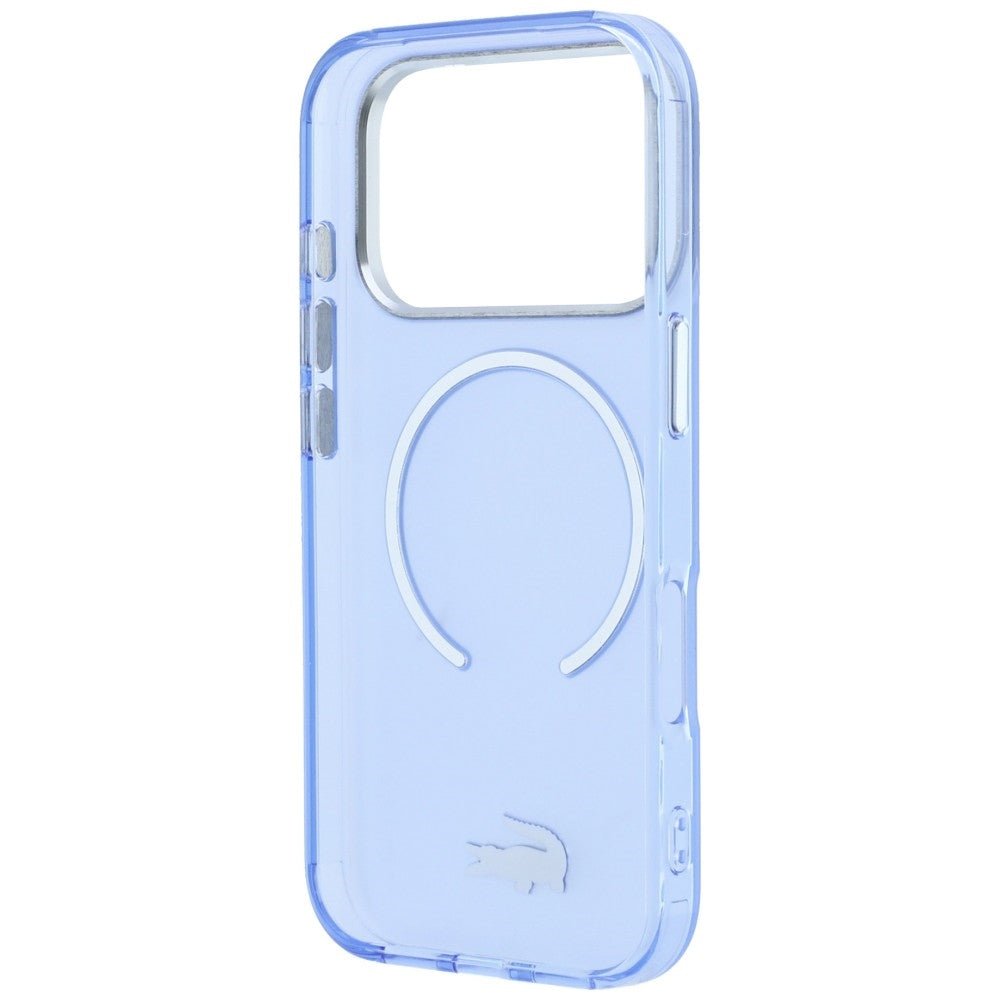 Lacoste iPhone 17 Pro / iPhone 18 Pro - Σκληρή Θήκη με Πλαίσιο Σιλικόνης - IML Frosted MagSafe - Blue
