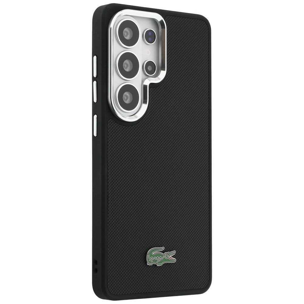 Lacoste Samsung Galaxy S26 Ultra - Σκληρή Θήκη με Πλαίσιο Σιλικόνης - Full Wrap Petit Pique MagSafe - Black