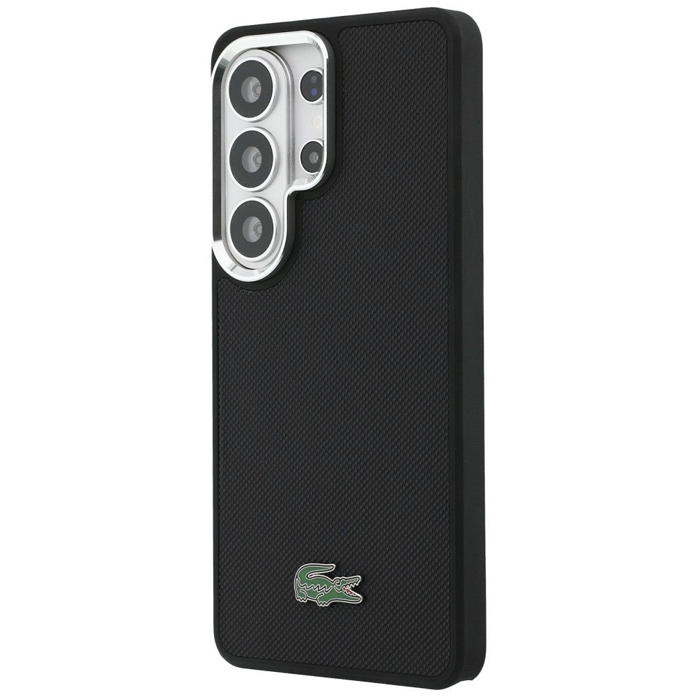 Lacoste Samsung Galaxy S26 Ultra - Σκληρή Θήκη με Πλαίσιο Σιλικόνης - Full Wrap Petit Pique MagSafe - Black