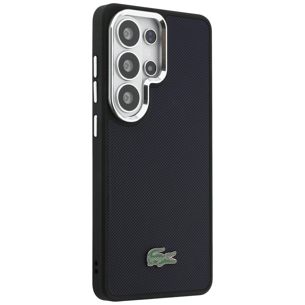 Lacoste Samsung Galaxy S26 Ultra - Σκληρή Θήκη με Πλαίσιο Σιλικόνης - Full Wrap Petit Pique MagSafe - Navy Blue