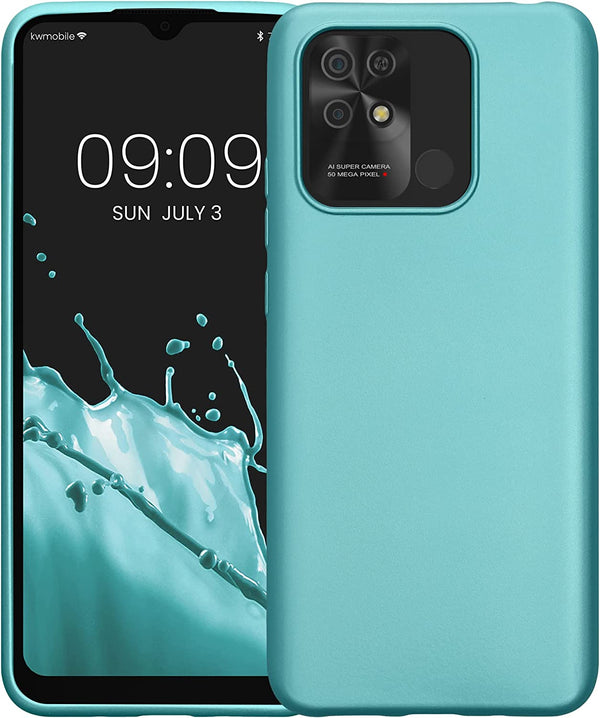 KW Xiaomi Redmi 10C Θήκη Σιλικόνης TPU - Metallic Mint Green - 59232.231