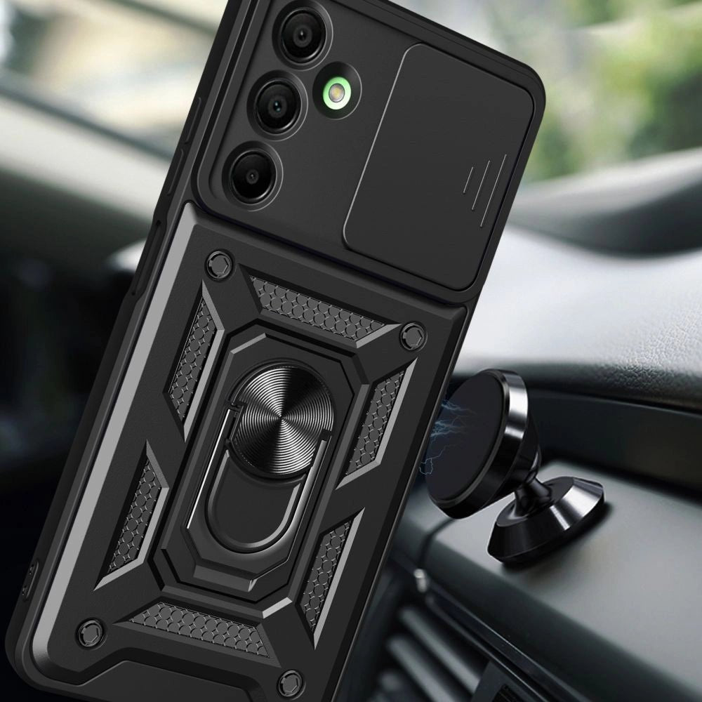 Tech - Protect Samsung Galaxy A26 5G Camshield Pro Σκληρή Θήκη με Πλαίσιο Σιλικόνης και Δαχτυλίδι Συγκράτησης - Black