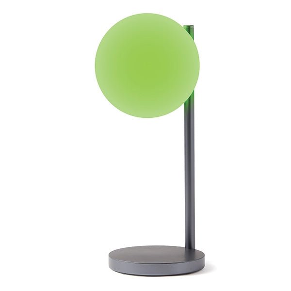 Lexon Φωτιστικό LED με Ασύρματη Φόρτιση Qi 15W - Bubble Lamp - Metallic Grey