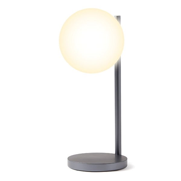 Lexon Φωτιστικό LED με Ασύρματη Φόρτιση Qi 15W - Bubble Lamp - Metallic Grey