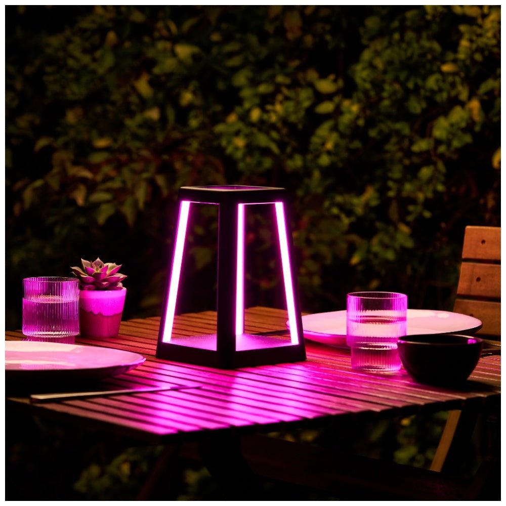 Lexon Φωτιστικό LED με Ασύρματη Φόρτιση Qi 15W - Lantern - Black