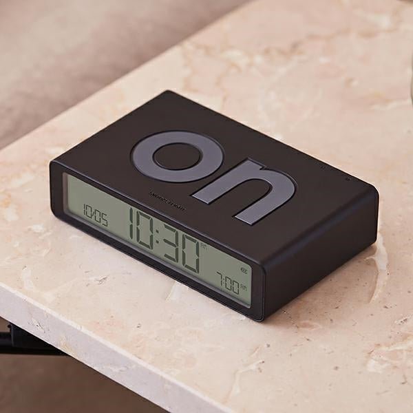 Lexon Ψηφιακό Ξυπνητήρι Διπλής Όψης - Flip Classic - Black
