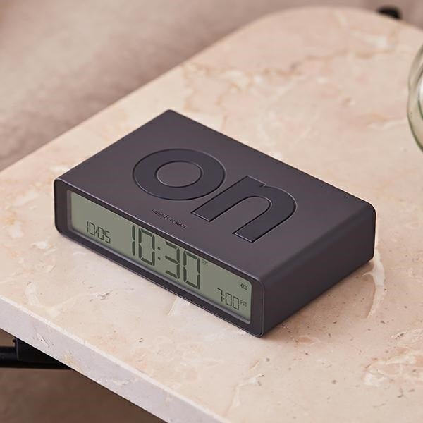 Lexon Ψηφιακό Ξυπνητήρι Διπλής Όψης - Flip Classic - Dark Grey