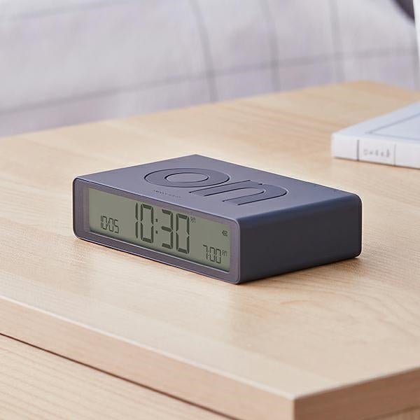 Lexon Ψηφιακό Ξυπνητήρι Διπλής Όψης - Flip Classic - Dark Grey