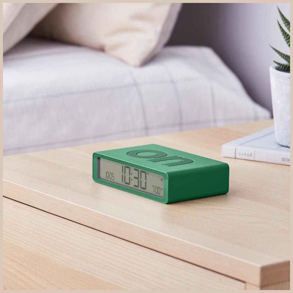 Lexon Ψηφιακό Ξυπνητήρι Διπλής Όψης - Flip Classic - Green Emerald