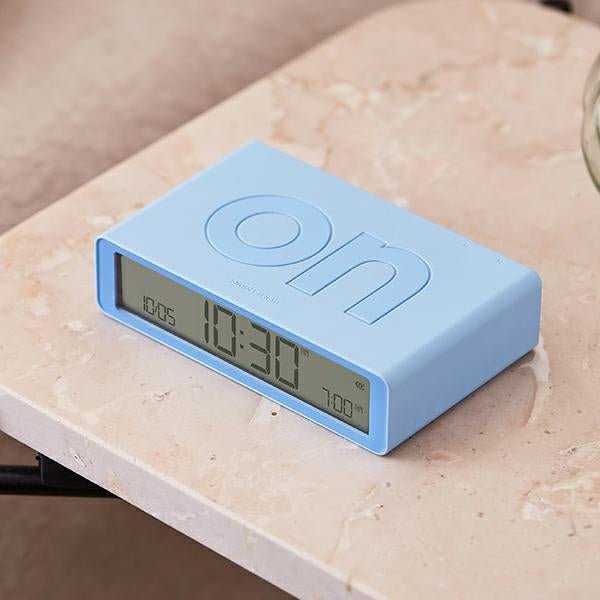 Lexon Ψηφιακό Ξυπνητήρι Διπλής Όψης - Flip Classic - Light Blue