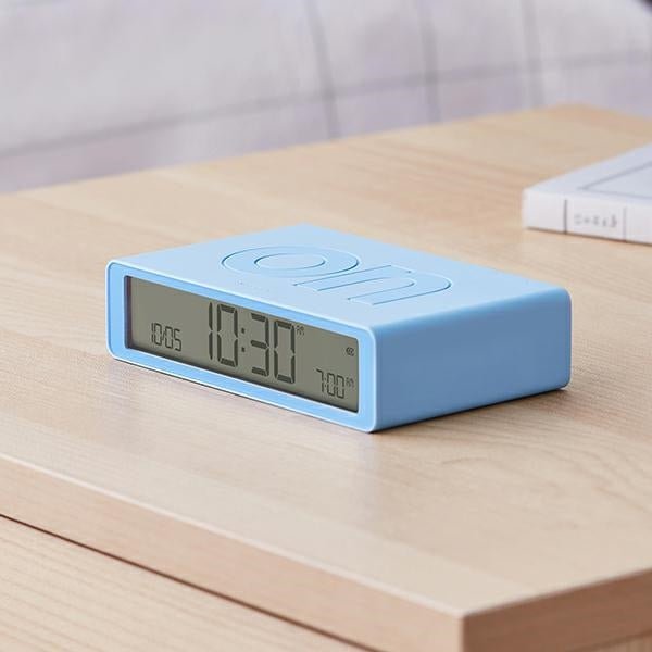 Lexon Ψηφιακό Ξυπνητήρι Διπλής Όψης - Flip Classic - Light Blue