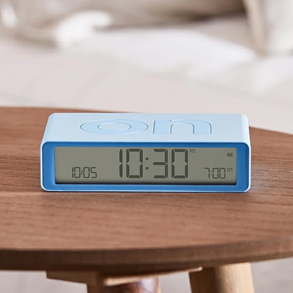 Lexon Ψηφιακό Ξυπνητήρι Διπλής Όψης - Flip Classic - Light Blue