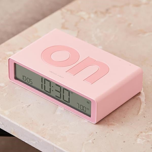 Lexon Ψηφιακό Ξυπνητήρι Διπλής Όψης - Flip Classic - Pink