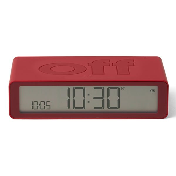 Lexon Ψηφιακό Ξυπνητήρι Διπλής Όψης - Flip Classic - Red