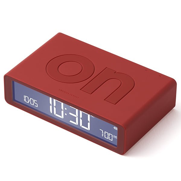 Lexon Ψηφιακό Ξυπνητήρι Διπλής Όψης - Flip Classic - Red