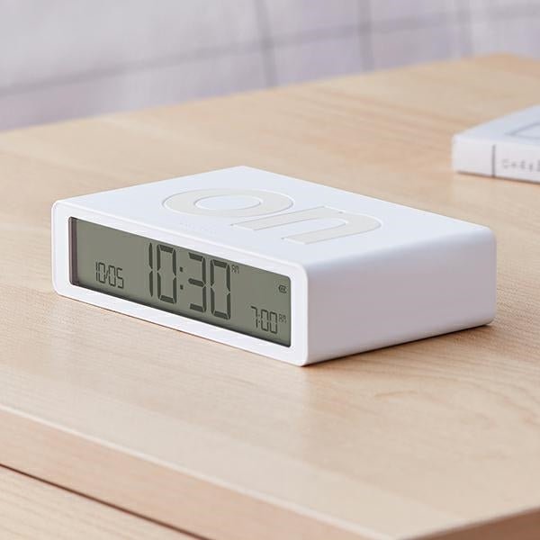 Lexon Ψηφιακό Ξυπνητήρι Διπλής Όψης - Flip Classic - White
