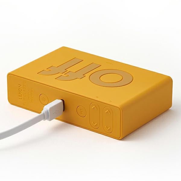 Lexon Ψηφιακό Ξυπνητήρι Διπλής Όψης - Flip Classic - Yellow