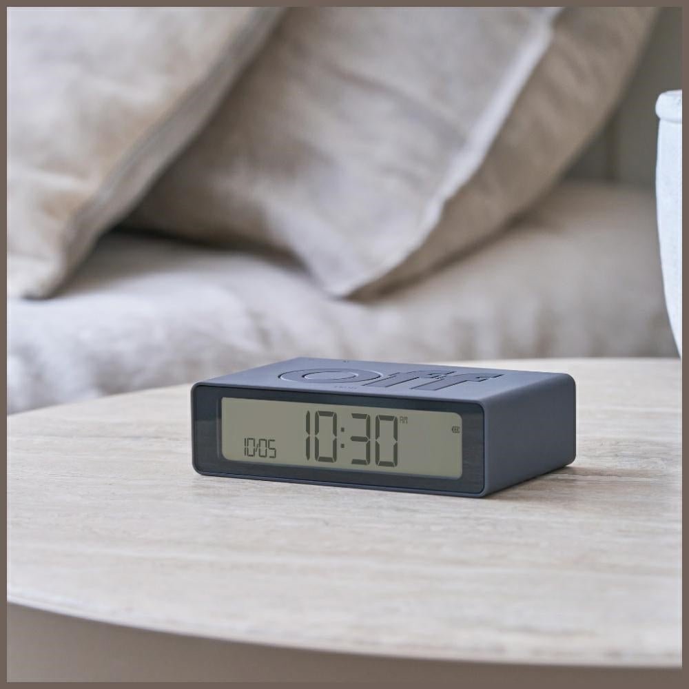 Lexon Ψηφιακό Ξυπνητήρι Διπλής Όψης - Flip Mini - Dark Grey