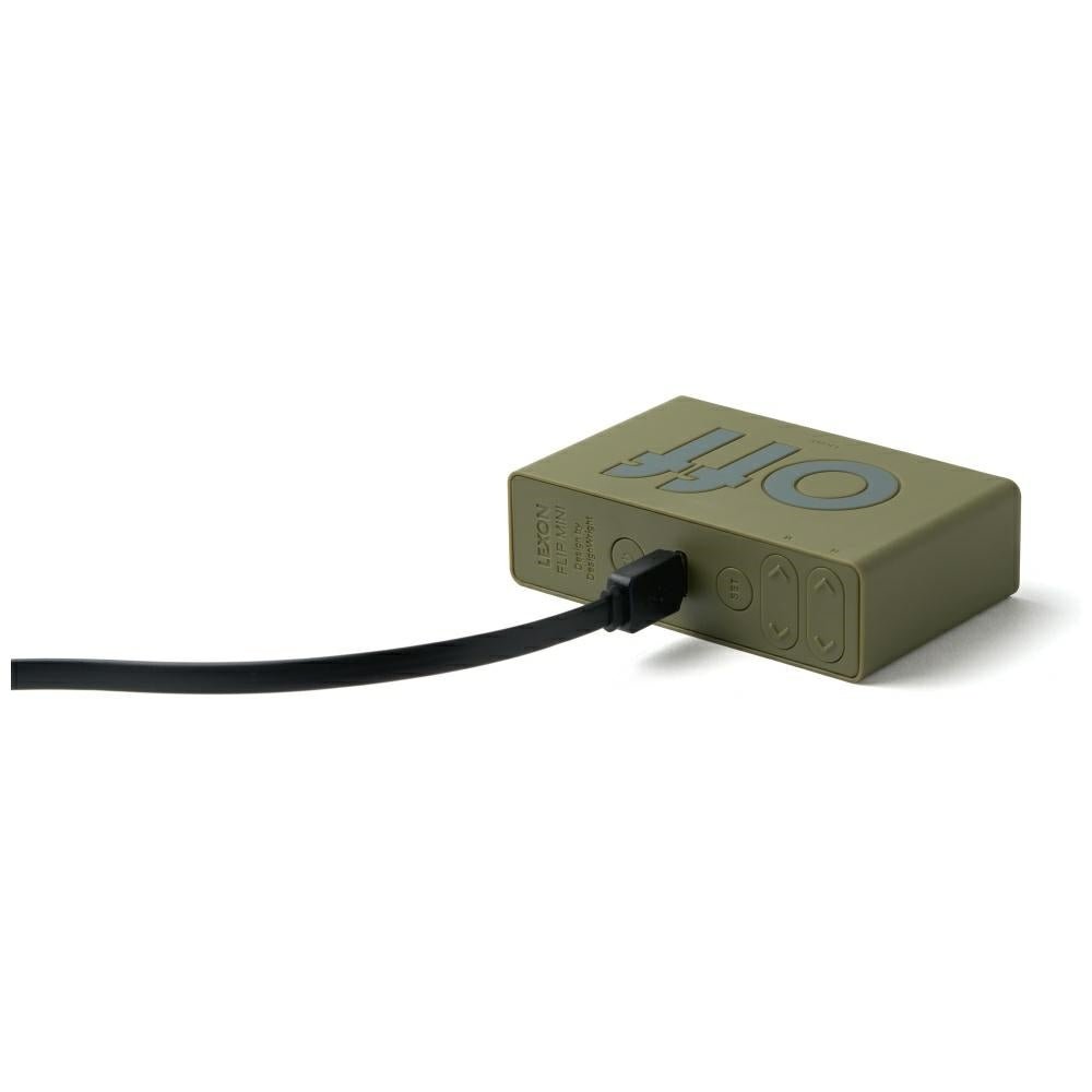 Lexon Ψηφιακό Ξυπνητήρι Διπλής Όψης - Flip Mini - Khaki
