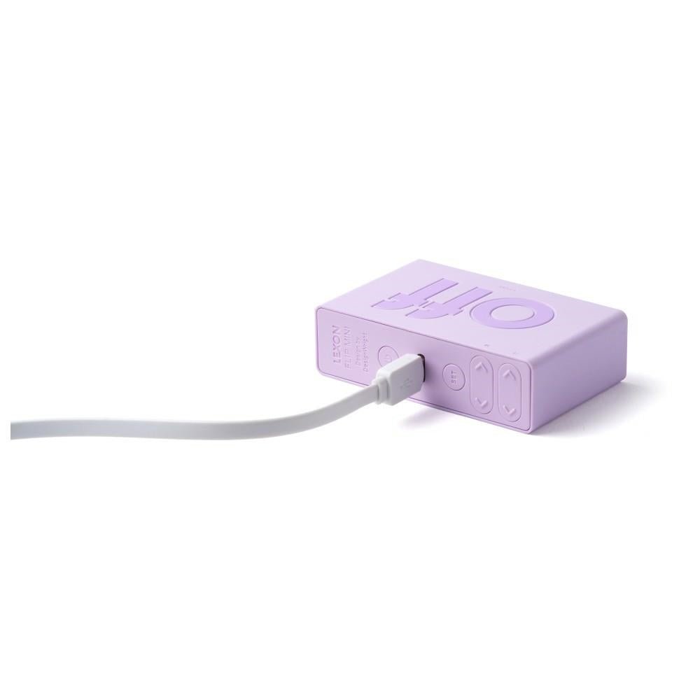 Lexon Ψηφιακό Ξυπνητήρι Διπλής Όψης - Flip Mini - Light Lilac