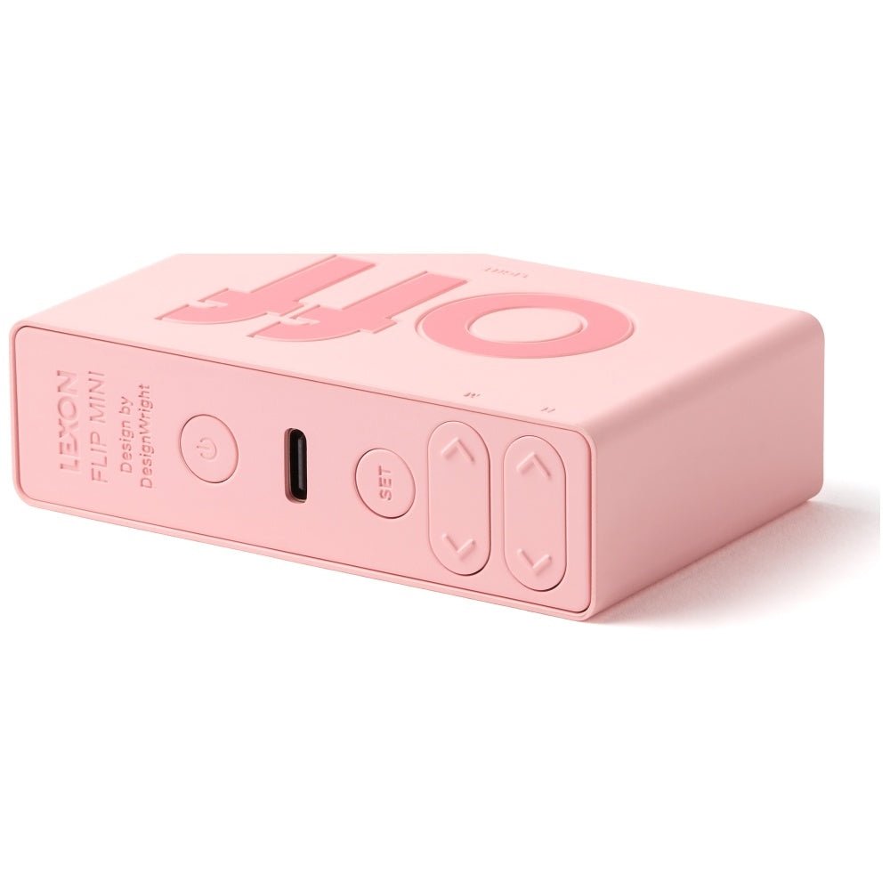 Lexon Ψηφιακό Ξυπνητήρι Διπλής Όψης - Flip Mini - Pink