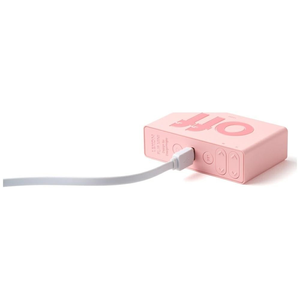 Lexon Ψηφιακό Ξυπνητήρι Διπλής Όψης - Flip Mini - Pink