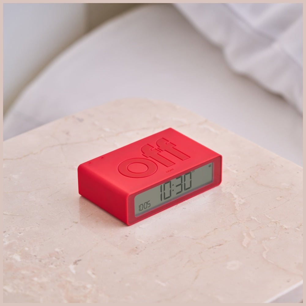 Lexon Ψηφιακό Ξυπνητήρι Διπλής Όψης - Flip Mini - Red