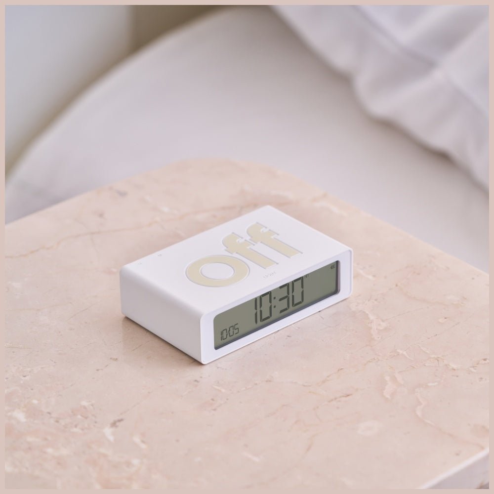Lexon Ψηφιακό Ξυπνητήρι Διπλής Όψης - Flip Mini - White
