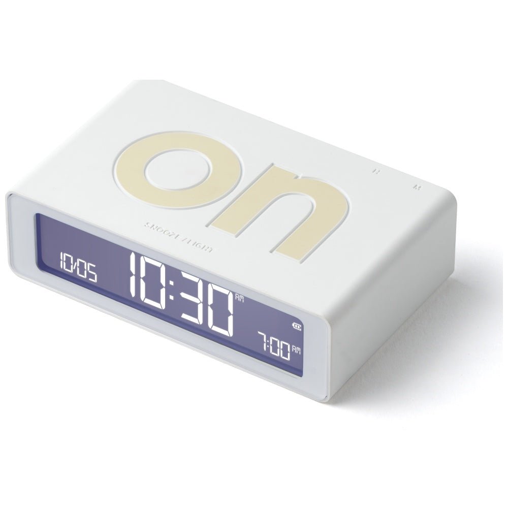 Lexon Ψηφιακό Ξυπνητήρι Διπλής Όψης - Flip Mini - White