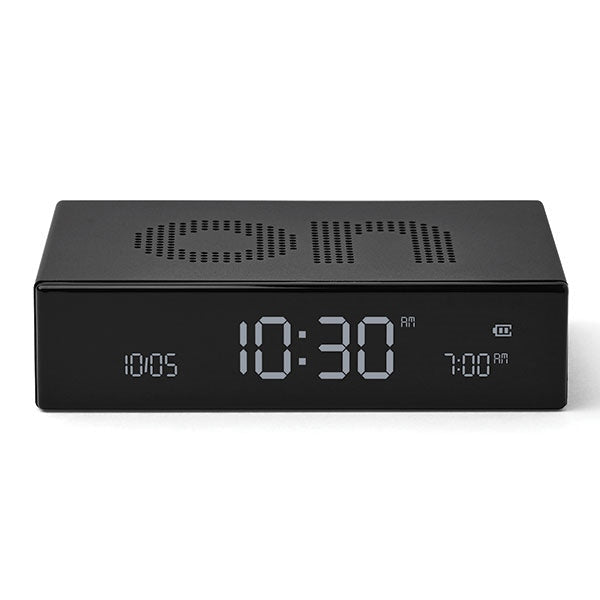 Lexon Ψηφιακό Ξυπνητήρι Διπλής Όψης - Flip Premium - Black